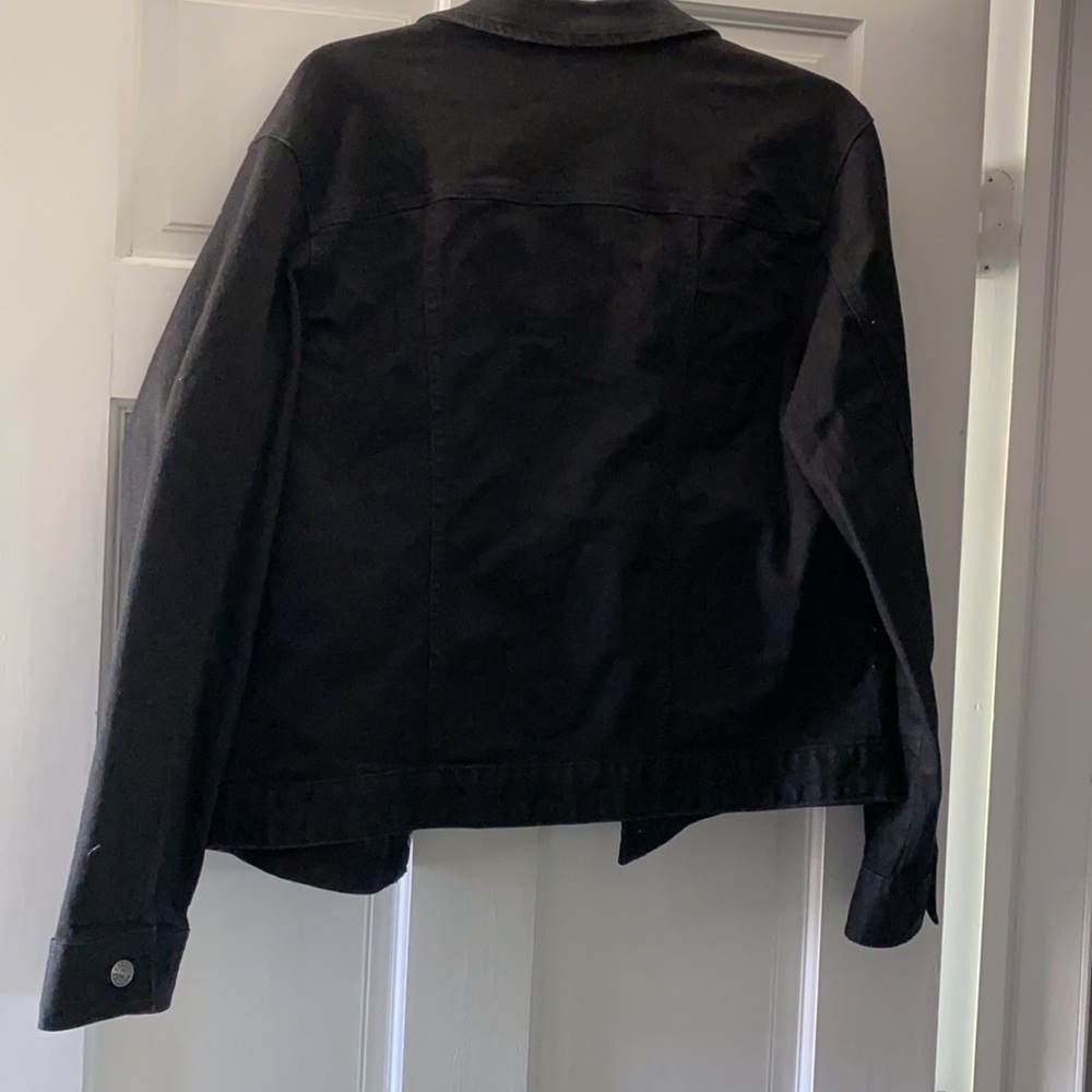 Express Black Denim Jacket - image 2